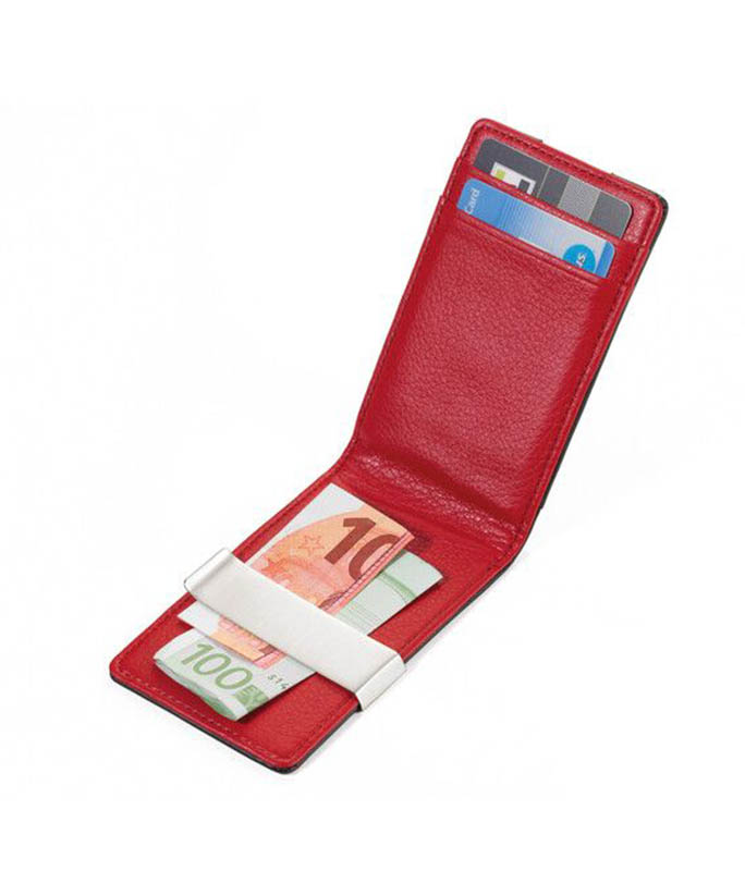 Troika "RED PEPPER CardSaver®" καρτοθήκη πιστωτικών καρτών & money clip CCC15-32/LE Μαύρη - Κόκκινη Πορτοφόλια-Καρτοθήκες